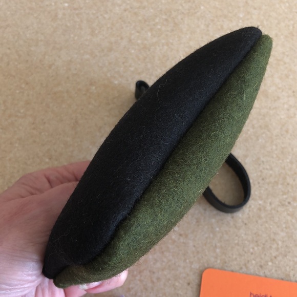 NWT Heidi Taschen merino felt zippered wallet leather handle pouch - Picture 8 of 16